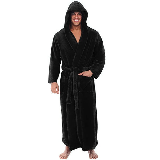 HoodedChill - Cozy Bathrobe for Men