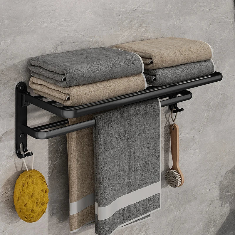 Modern Foldable Towel Rack - Space-Saving Design for Stylish