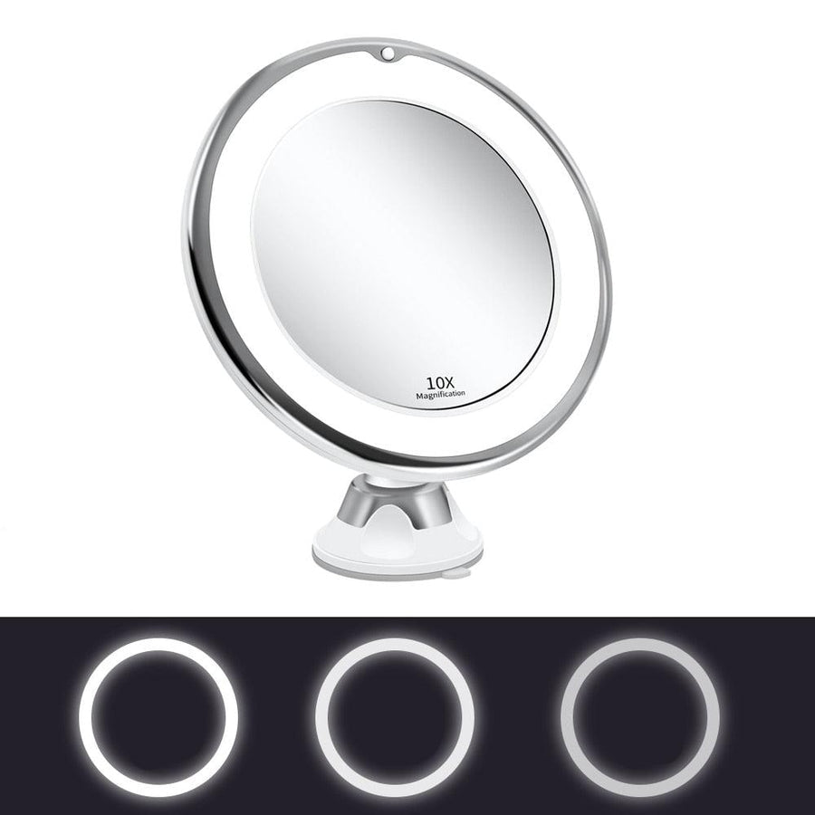 Cosmetic mirror with lighting - LED makeup mirror with magnification function
