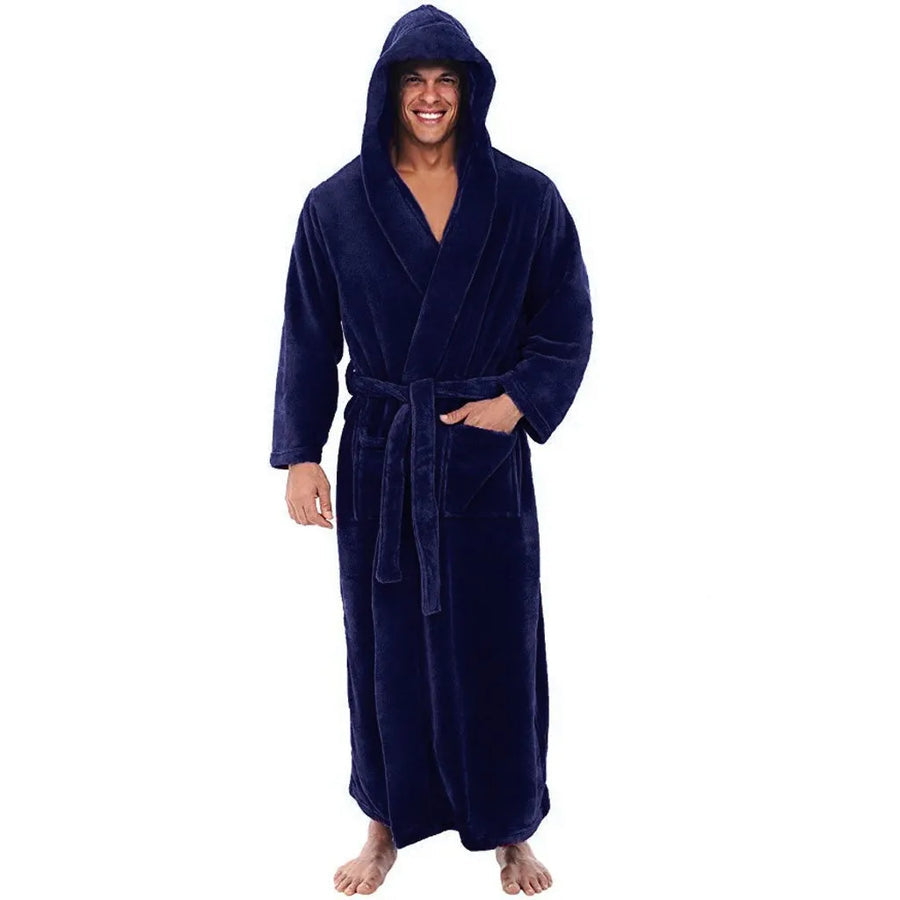 HoodedChill - Cozy Bathrobe for Men