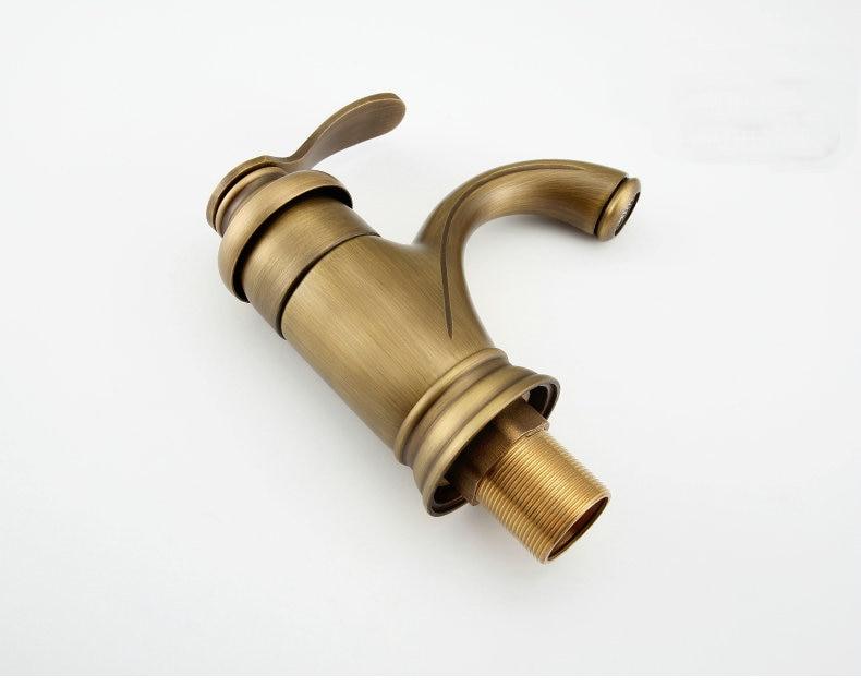 Antique Brass Tap Bathroom
Fixtures Faucet Sink Mixer Tap