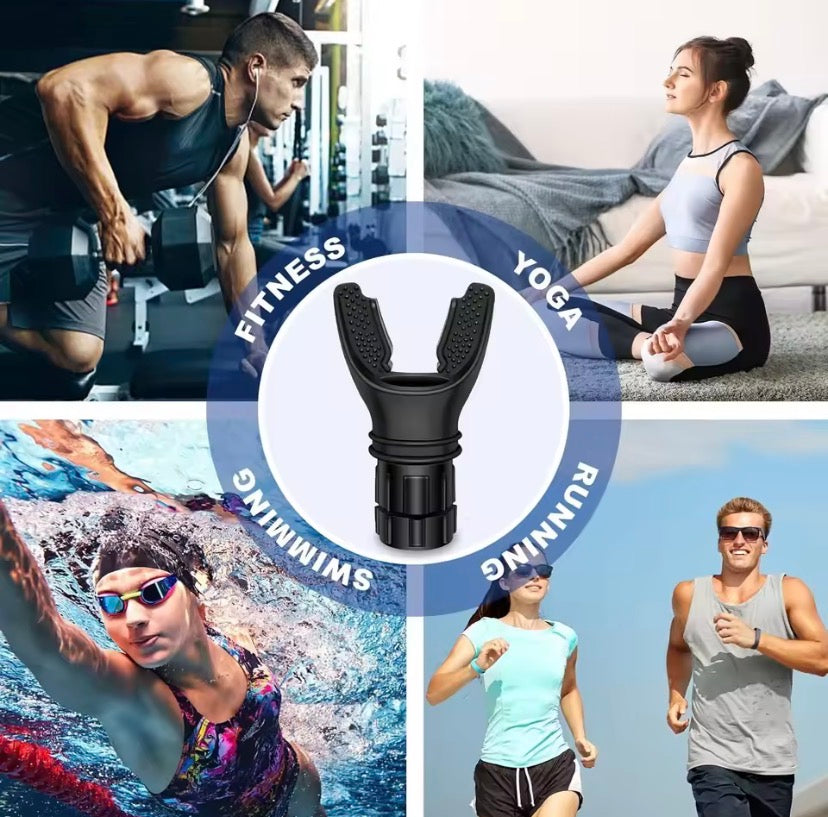 Breathing Trainer Lung Flexer Durable Fitness Exerciser Increases Lung Capacity Breath Adjustable Levels Respiratory Deep Breath