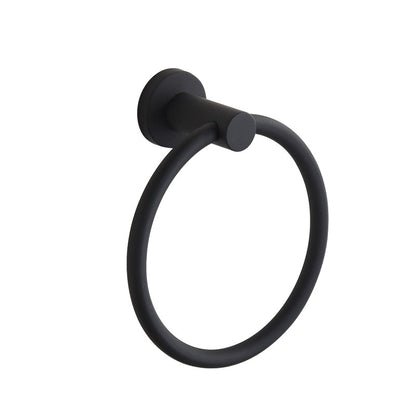 Towel ring made of 304 stainless steel in chrome, Round simple design, Black, European bathroom accessories,
Rustproof
