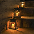 Solar Palace Lantern Hanging Candle Lamp Outdoor Solar Lights Decor Item for Lawn Landscape Patio Floor Yard Garden Atmospheric
