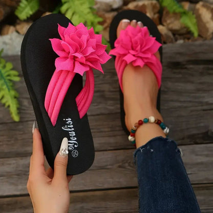 Women's Floral Flip-Flops