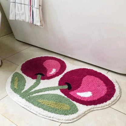 BowLift Cherry tufted bath mat