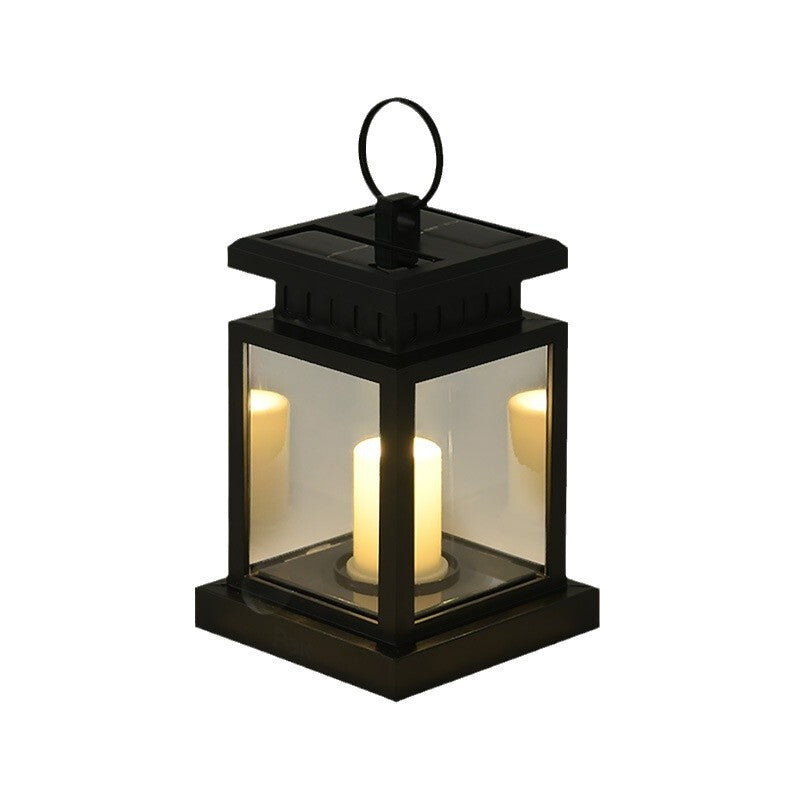 Solar Palace Lantern Hanging Candle Lamp Outdoor Solar Lights Decor Item for Lawn Landscape Patio Floor Yard Garden Atmospheric