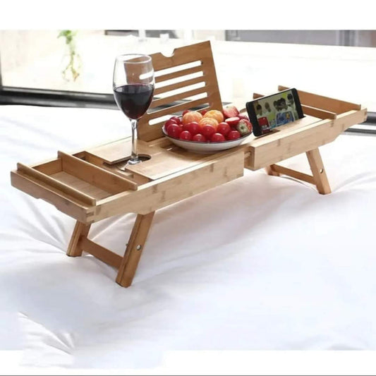 Expandable Bamboo Bathtub/ Caddy Tray with Stands
