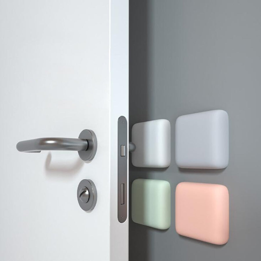 Silicone Door Stopper Butter with Self-Adhesive Sound-Dampening Anti-Shock Protection for DIY Wall Protection