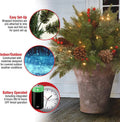 Pre-lit Artificial Christmas Tree
Feel Real Urn Filler