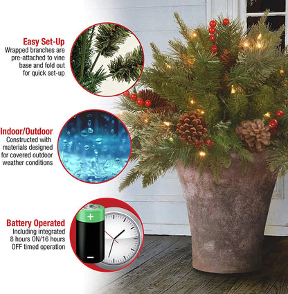 Pre-lit Artificial Christmas Tree
Feel Real Urn Filler