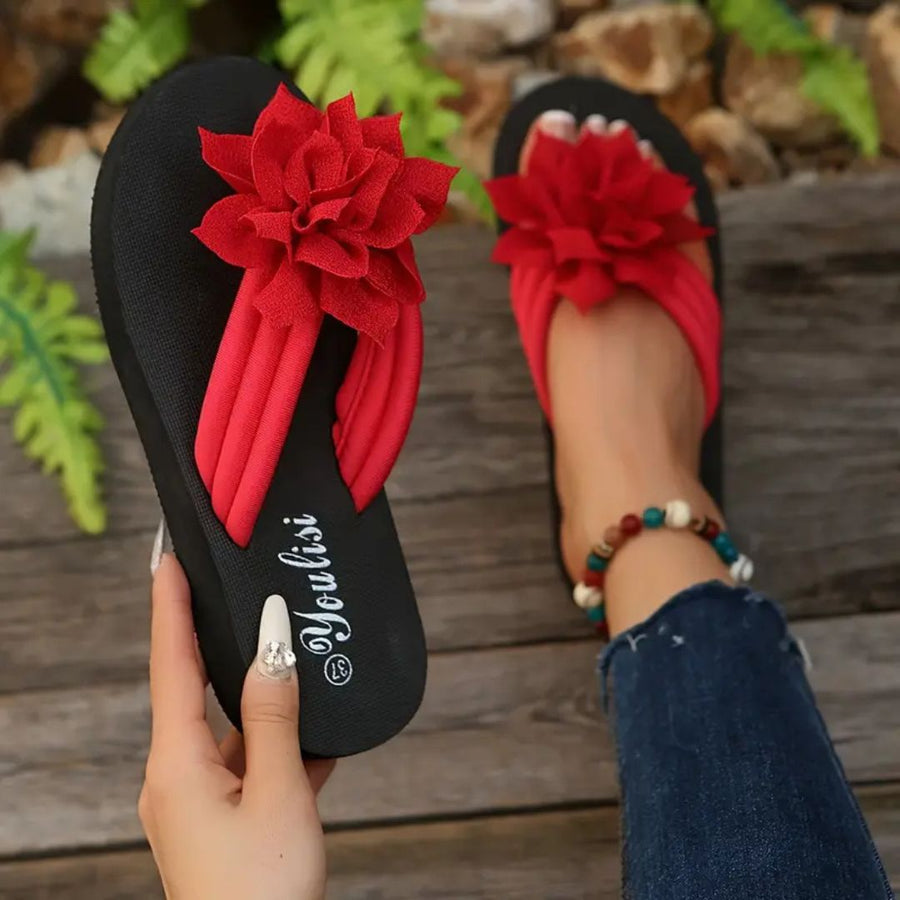 Women's Floral Flip-Flops