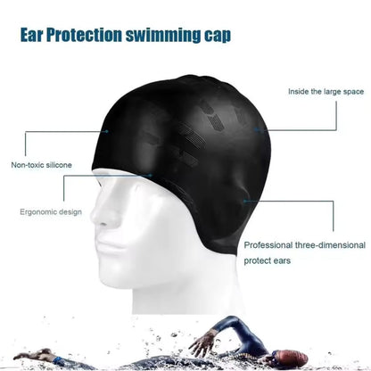 HydroFit - Silicone Swim Cap with Ear Protection