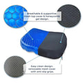 Orthopedic Gel Seat Cushion |
Pressure Relief - Tailbone Pain - Lower Back Support - For Office
Chair - Car - Wheelchair Use