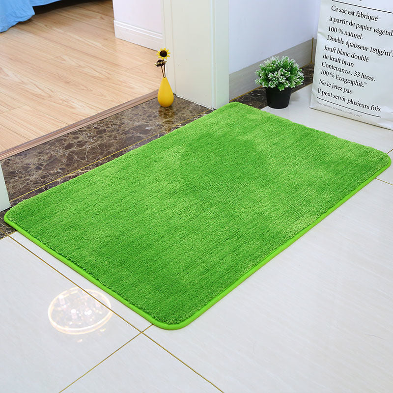 Feblilac Solid Color Tufted Bath Mat, Multiple Sizes Bath Mat, Pure NonSlip Bath Mat