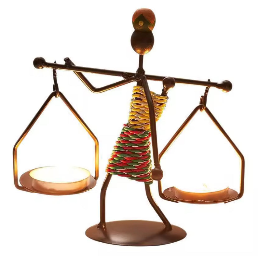 Light Luxury Table Decoration Candle Holder Iron Home Romantic Candlelight Dinner Metal Candle Holder Knick-knack Props