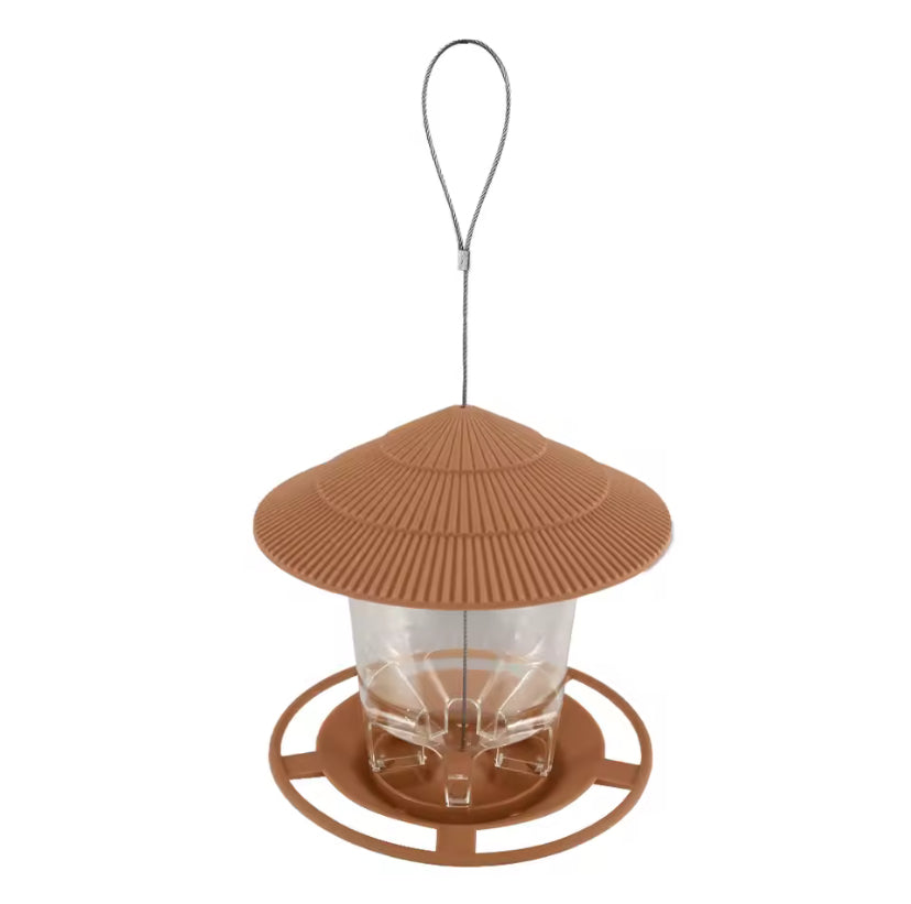 Window Wild Bird Feeder House Transparent Plastic Bird Feeder Hanging Peanut Nut Feeding Station Garden Seed
Dispenser