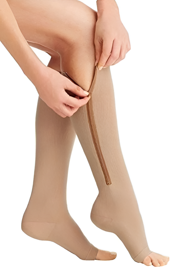 Zippered Compression Socks
Support Stockings 20-30 mmHg