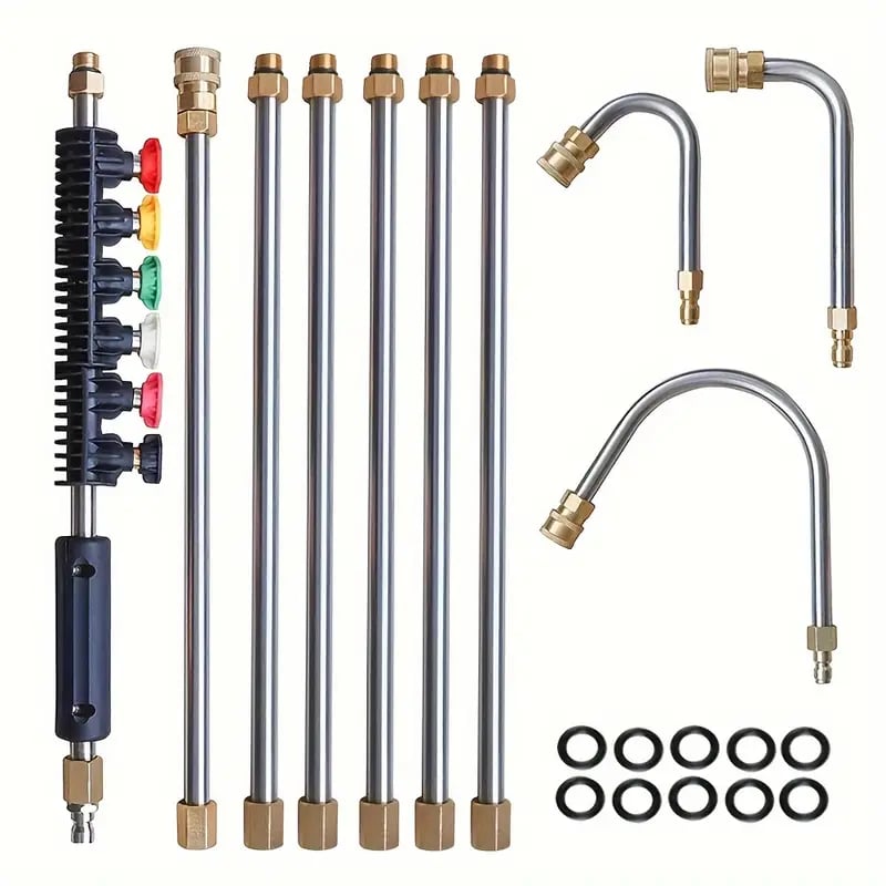 4000 PSI Telescoping High
Pressure Washer Wand Set for Gutter & Roof Drainage & Walls
Cleaning