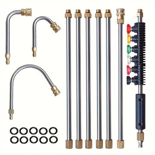 4000 PSI Telescoping High
Pressure Washer Wand Set for Gutter & Roof Drainage & Walls
Cleaning