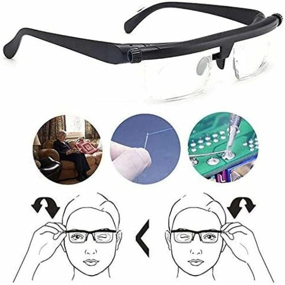 Adjustable Focus Glasses Near
And Far Sight