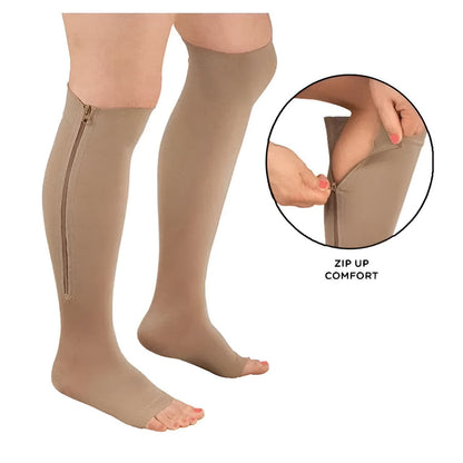 Zippered Compression Socks
Support Stockings 20-30 mmHg