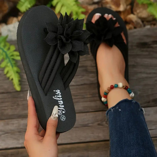Women's Floral Flip-Flops