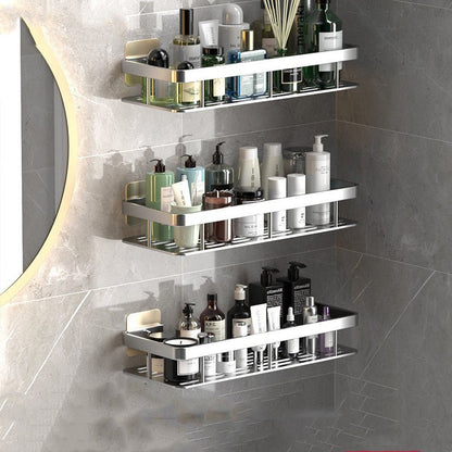 Bathroom shelves (no drilling)