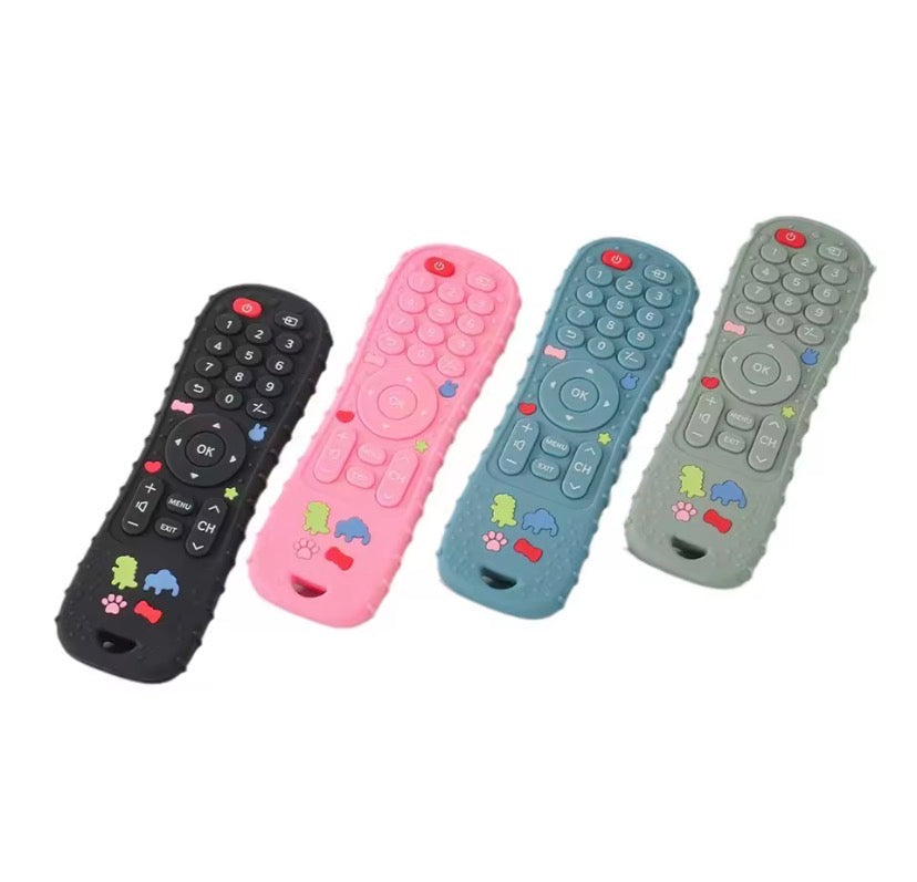 1PC Silicone Baby Toys TV Remote Control Shape Teether Toy BPA Free Silicone Teething Chewing Toy Sensory Baby Accessories