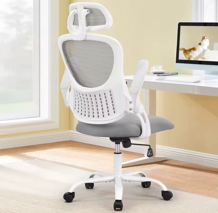 JHK Mesh Ergonomic Office Computer Desk Chair Flip-up Arms Adjustable Headrests Comfortable Lumbar Support For Home Office Gaming Chair