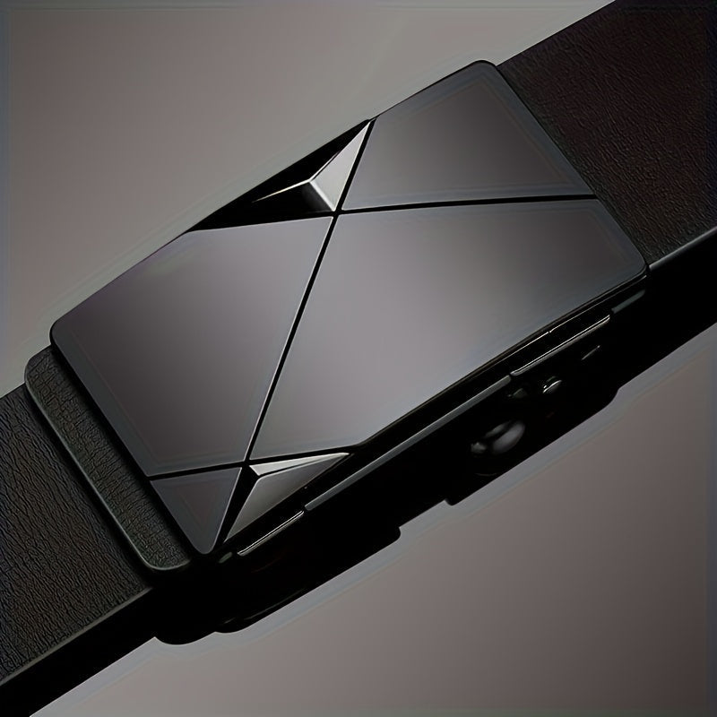 Men's Genuine Leather Belt with Automatic Buckle - Classic Adjustable
Cowhide Waist Belt