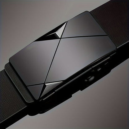 Men's Genuine Leather Belt with Automatic Buckle - Classic Adjustable
Cowhide Waist Belt