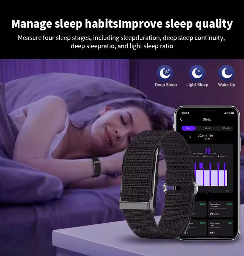 No Screen Smart Watch Men's Sleep tracker Sports Outdoors Fitness Heart Rate Monitor 1ATM Waterproof sleep tracker