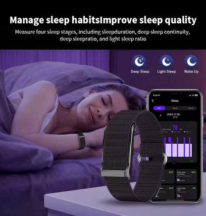 No Screen Smart Watch Men's Sleep tracker Sports Outdoors Fitness Heart Rate Monitor 1ATM Waterproof sleep tracker