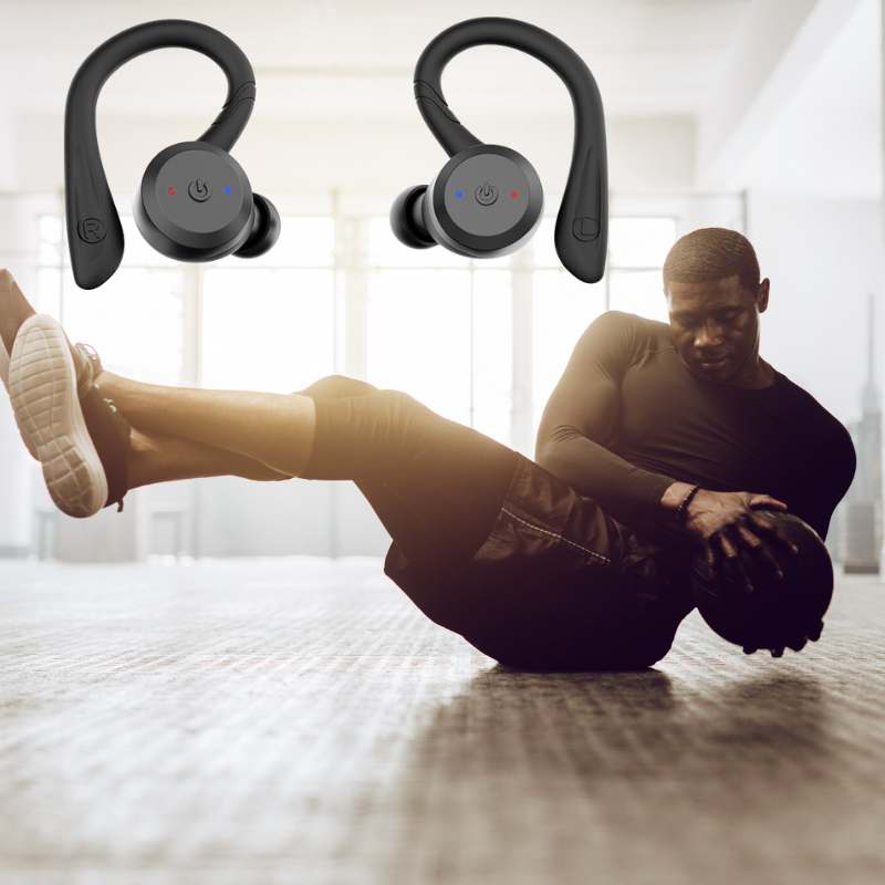 Vega Waterproof Wireless Sport Earbuds - 20 Hours Playtime | Bluetooth 5.0, IPX7 for Swimming & Fitness
