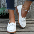 Women shoes Soft Leather Slip on
Walking Loafers Shoes