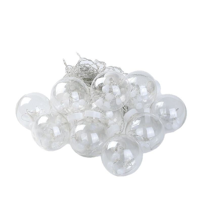 Solar Curtain Light 12 Dorps Solar Fence String Lights Remote Dimmable Twinkle Globe Fairy Light for Garden Yard Porch Christmas
