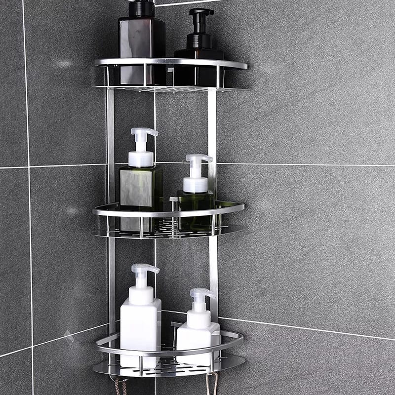 3-Layer Space Aluminum
Bathroom Corner Shelf