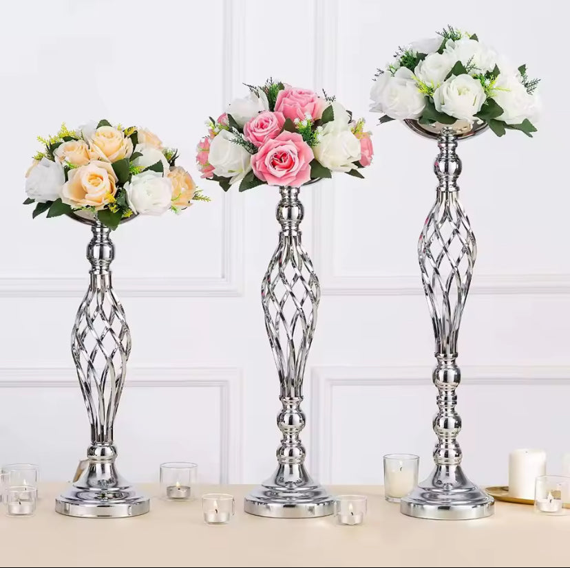 Home Table Candle Holder Arrangement Gold Iron Vase Twisted Path Candle Holder Wedding Flower Wedding Props Home Furnishings