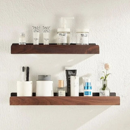 Solid Wood Bathroom Organizer
Shelves Without Drilling