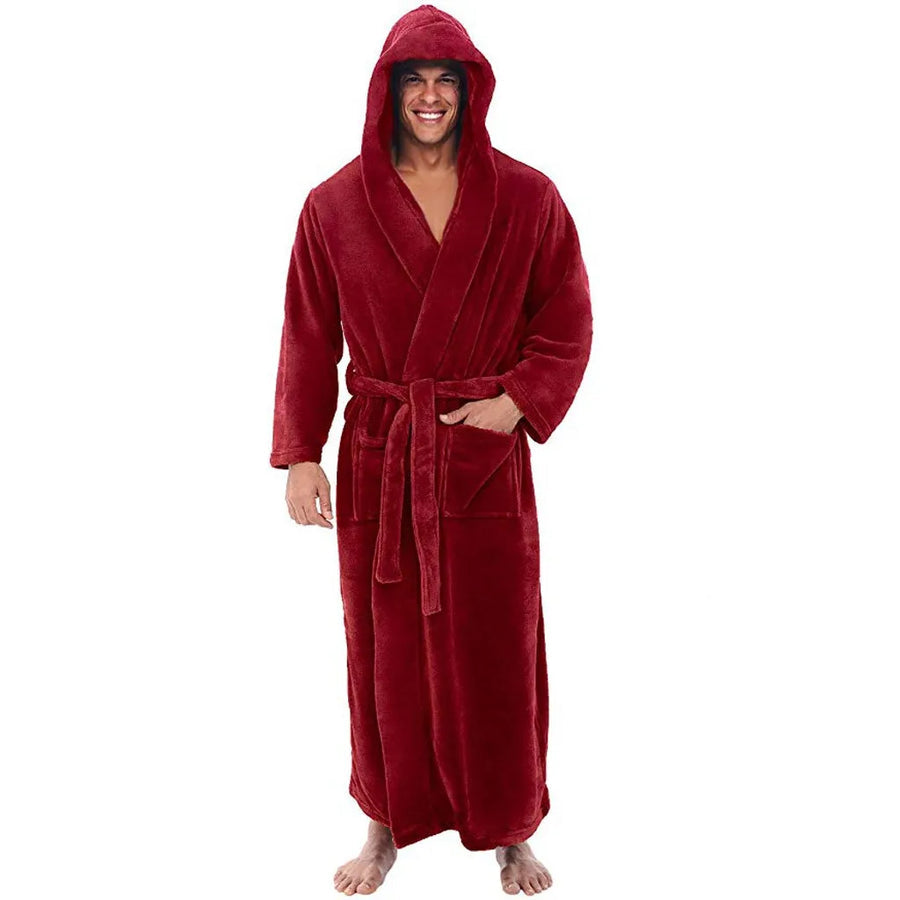 HoodedChill - Cozy Bathrobe for Men