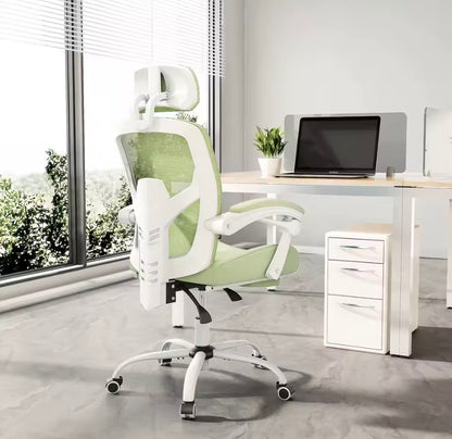 JHK Ergonomic Reclining High Back Mesh Living Room Rocking Gaming Chair Computer Desk Swivel Rolling  Lumbar Support Pillow