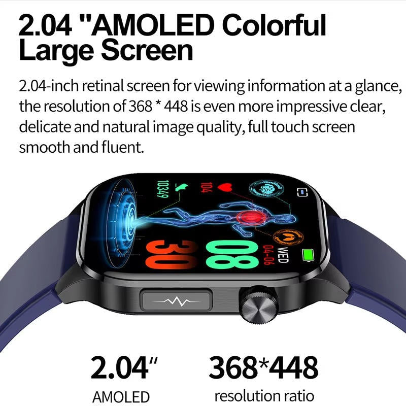 Smartwatch For Seniors Blood Pressure Sugar Health
Management