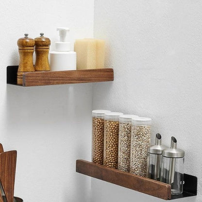 Solid Wood Bathroom Organizer
Shelves Without Drilling