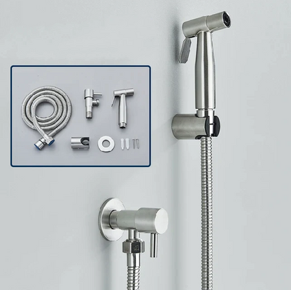 Shinesia Bidet Sprayer - Stainless Steel Hygienic Bathroom
Accessory - Wall Mounted Cold Water
Spray Function
