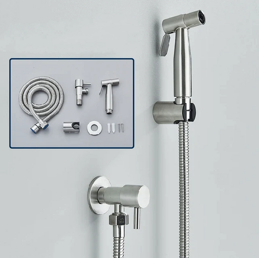 Shinesia Bidet Sprayer - Stainless Steel Hygienic Bathroom
Accessory - Wall Mounted Cold Water
Spray Function