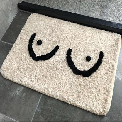 Bath mat with tits