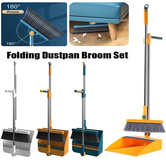 Magnetic Broom and Collapsible
Dustpan Set