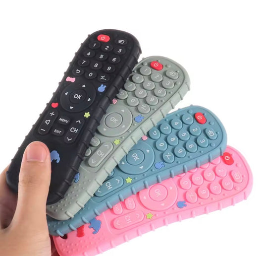 1PC Silicone Baby Toys TV Remote Control Shape Teether Toy BPA Free Silicone Teething Chewing Toy Sensory Baby Accessories