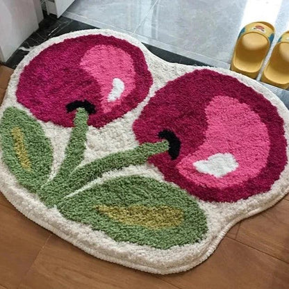 BowLift Cherry tufted bath mat